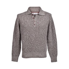 BRUNELLO CUCINELLI MEN'S BROWN CASHMERE WOOL KNIT SWEATER MSRP 4290
