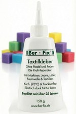 150g Ber-Fix Textilkleber Stoffkleber 24 Mini-Schwämme flexibel waschbar