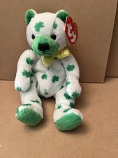 Ty Beanie Baby "Clover" DOB: March 17, 2001 St Patricks Day