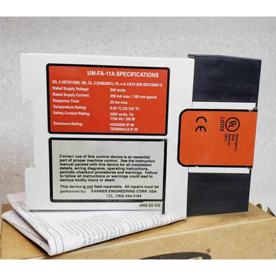 Safety Relay For Banner UM-FA-11A 81228 24V