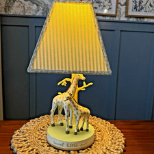 Giraffe Safari Vintage Children  s Nursery Lamp Babies R Us 16" Sweet Little One
