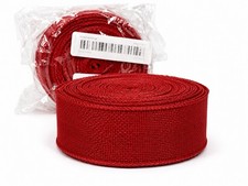 2 NEW Very Red Burlap Jute Wired 1.5 By 10 Yards total 20 Yards Pretty