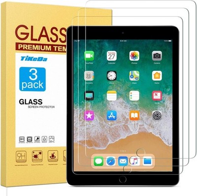 3 Pack Screen Protector for iPad 9.7-Inch, Tempered Glass Film, Case Friendly