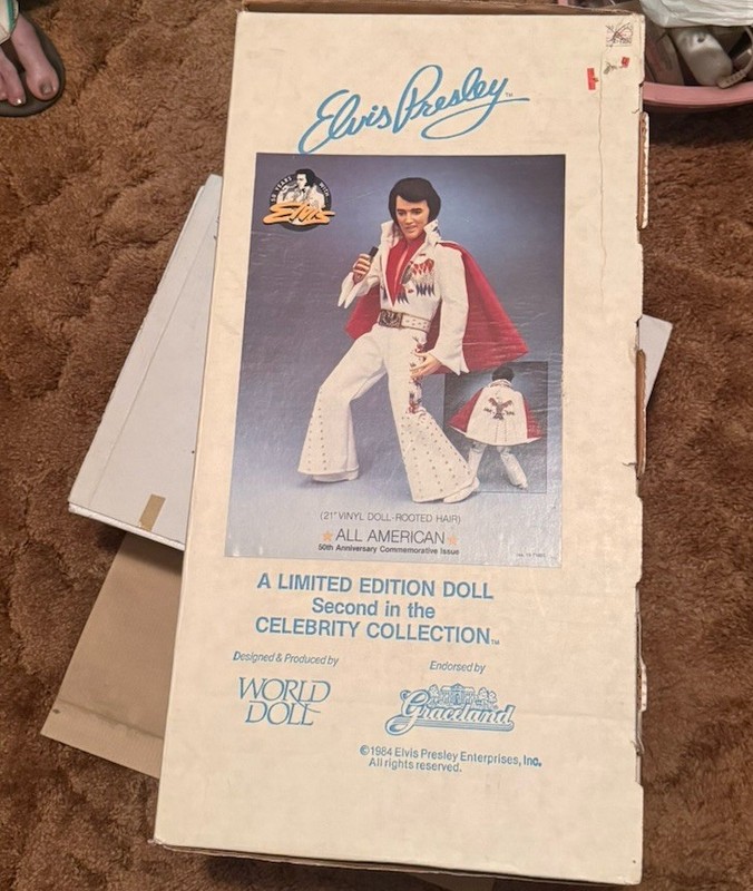 World Doll Elvis Presley Celebrity Collection 21in Vinyl Limited Edition