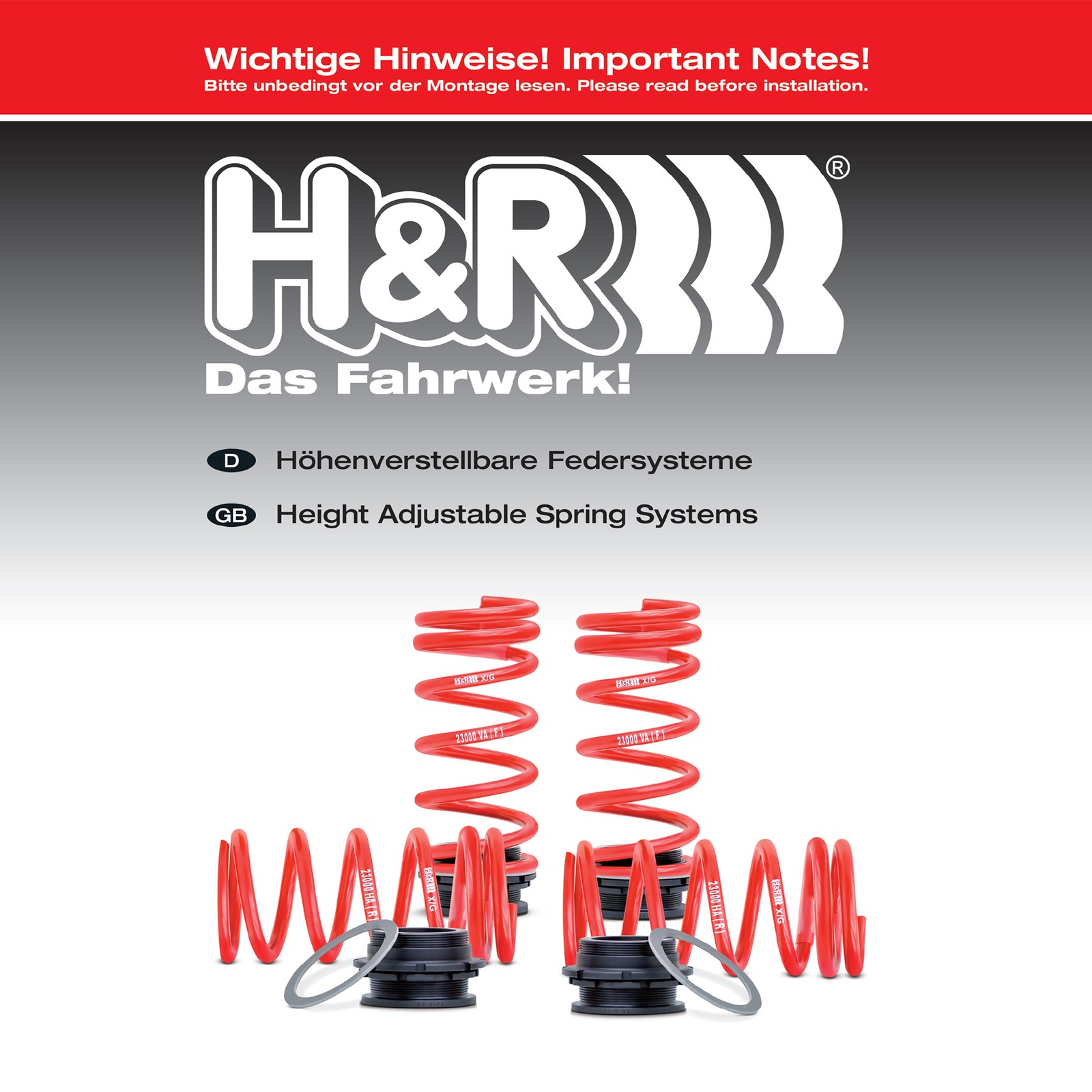 H&R 23004-1 Adjustable Lowering Front and Rear Springs Kit for 2017-2023 Audi R8