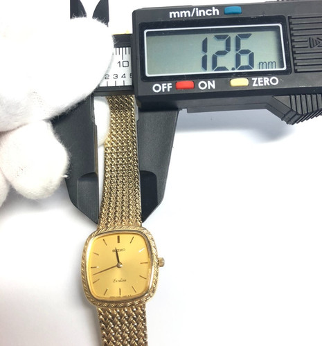 EXC+5]Vintage SEIKO Exceline 4N20-5160 Gold Dial Qua… - Gem