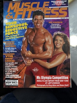 Joe Weider's Muscle & Fitness Magazine Vintage Bodybuilding April 1988 Gym