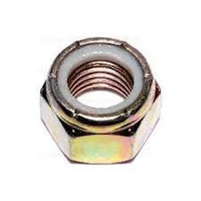 5/16-24 HARDENED GRADE 8 - NYLON INSERTED LOCK NUTS YELLOW ZINC PLATED (100/PK)