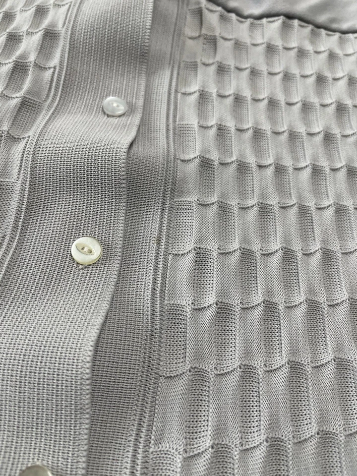 True Vintage 1970s Gaucho Original Pleated Collared Button-Up Cardigan Large - Image 4 of 4