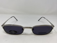 Innovative Design Shiny Silver Eyeglasses Frame w/ Sunglasses Clip-on MC51