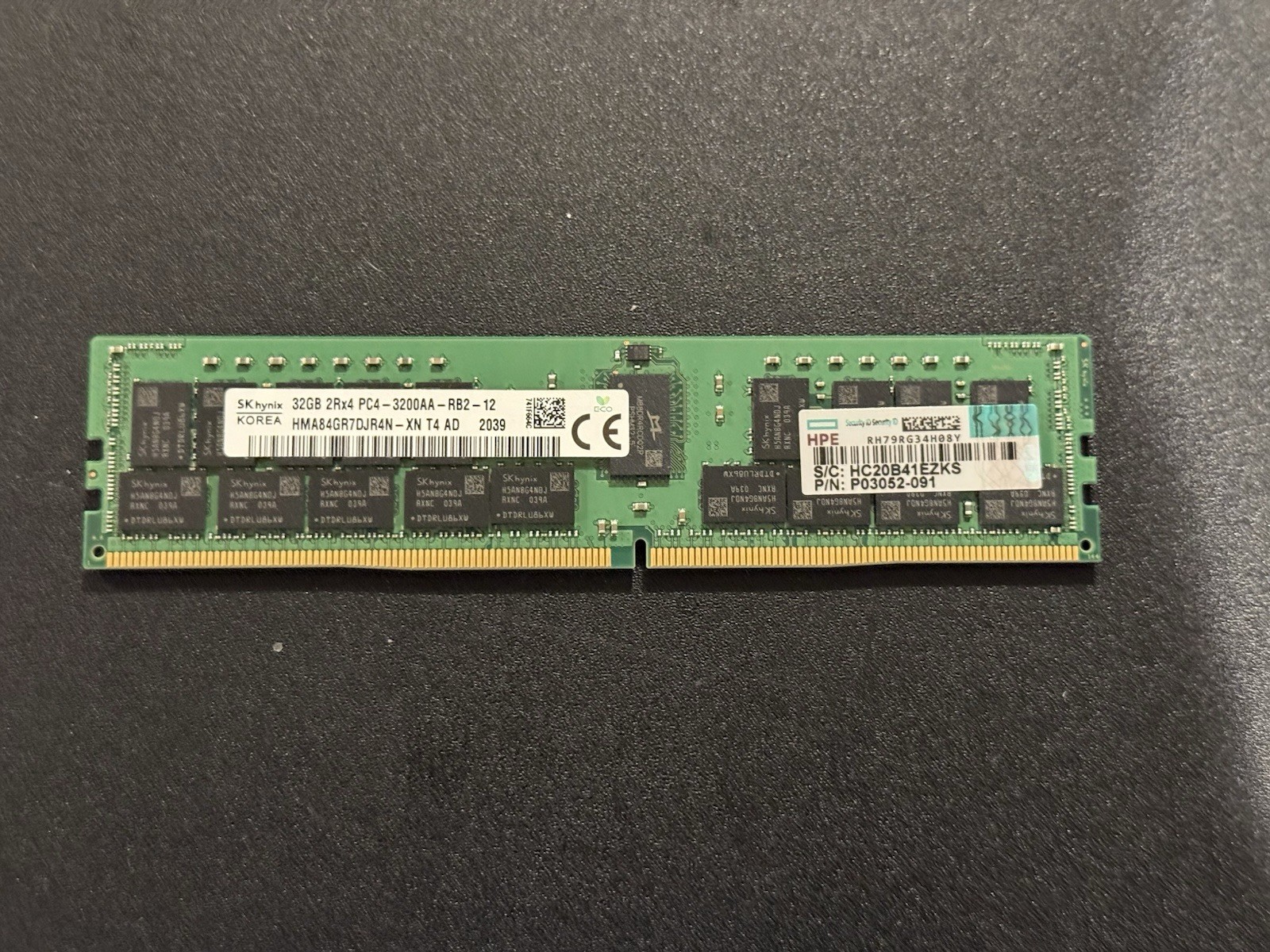 SK Hynix 32GB DDR4-3200 RDIMM PC4-25600R Memory - HMA84GR7DJR4N-XN