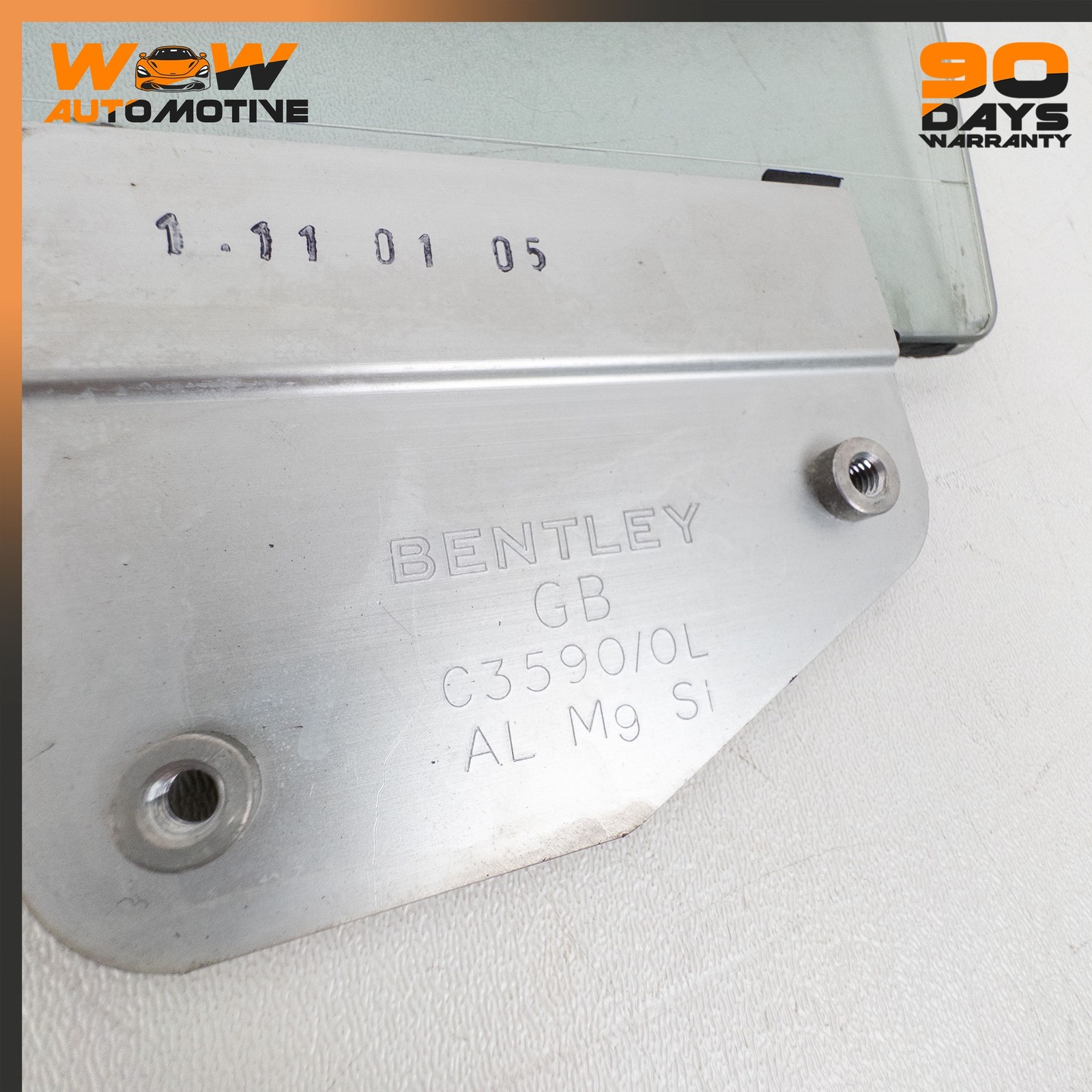 04-17 BENTLEY CONTINENTAL GT FRONT LEFT DOOR VENT WINDOW AUTO GLASS OEM