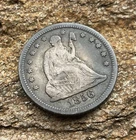 Sweet 1856-O   New Orleans   Seated Liberty Quarter 25c - Fine Details