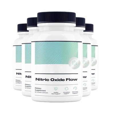 #ad 5 Pack Nitric Oxide Flow Blood Pressure Circulation Support 300 Capsules $58.89