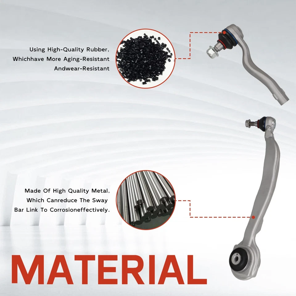 10pcs Front Control Arm w/ Ball Joint Set for Mercedes Benz C300 C350 E350 E400 - Image 3 of 4