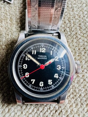 nos Vintage TritonA - tre tacche - Armbanduhr Stahl Handaufzug - 29 mm ca. 1940
