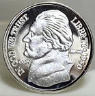 1 GRAM .999 SILVER ROUND JEFFERSON NICKEL DESIGN -LOT OF 7 !
