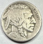 1917-S BUFFALO NICKEL. NICE VF VERY FINE SCARCE DATE CIRCULATED COIN!