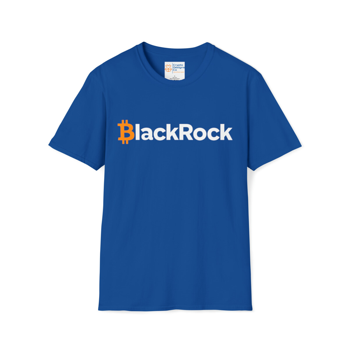 BlackRock Bitcoin BTC Unisex Cotton Crewneck Softstyle T-Shirt, Bitcoin ETF  | eBay
