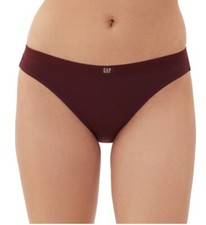 GapBody Women's Logo Comfort Bikini Underwear Large Windsor Wine Burgandy