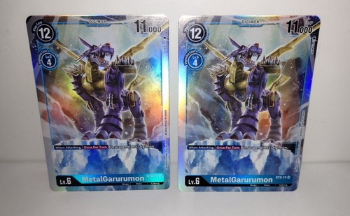2x Digimon MetalGarurumon - ST2-11 - SR Near Mint - Bild 1 von 4