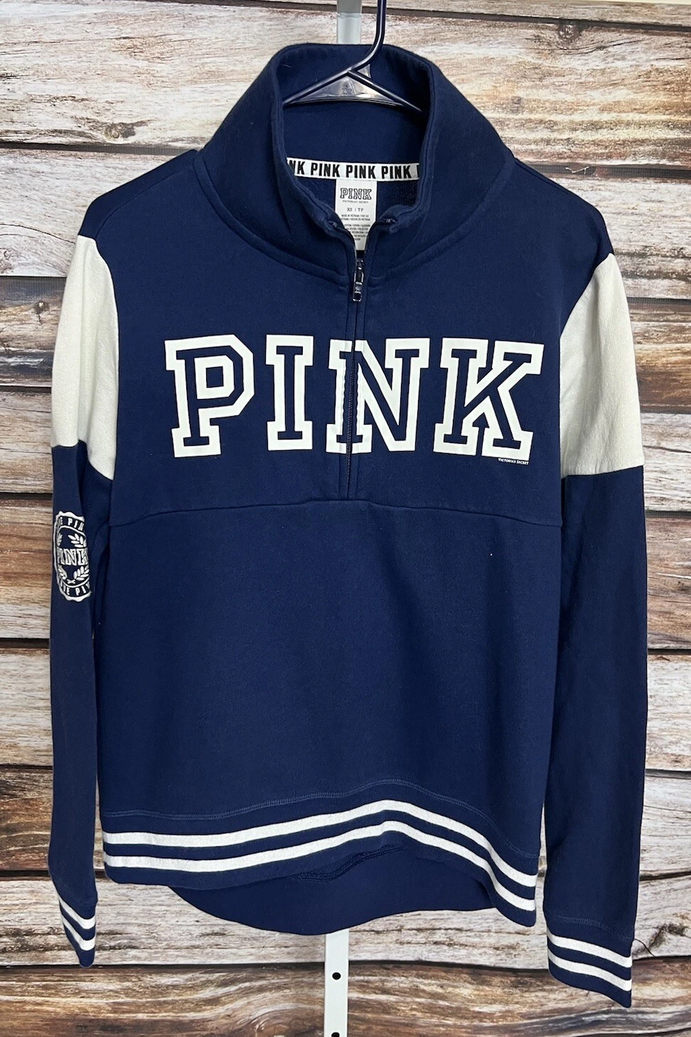 victoria-secret-vs pullover 1/2 zip sweatshirt