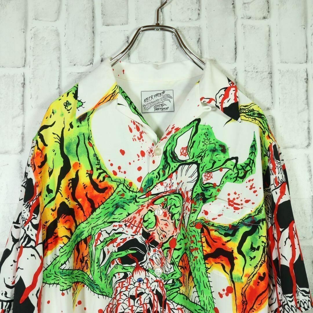 WACKO MARIA NECKFACE Aloha shirt size M Multicolor 100% Rayon