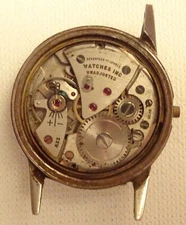 Watches Inc. Wristwatch Movement 17J Vintage Swiss Parts or Repair