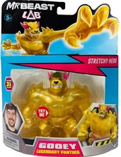 Mr Beast Lab Stretchy & Gooey Hero Legendary Panther 5" Figure Gold
