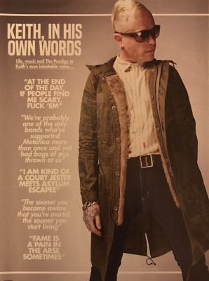 KEITH FLINT, THE PRODIGY A4 Poster KERRANG kf