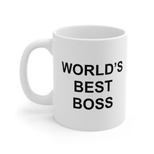 World's Best Boss Mug Michael Scott The Office TV Show Fan Boss Funny Gift Idea