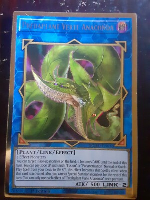 anaconda yugioh card Predaplant Verte - DUOV-EN021 - Ultra Rare Mint / near mint condition trading card Yugioh: Predaplant Verte Anaconda |