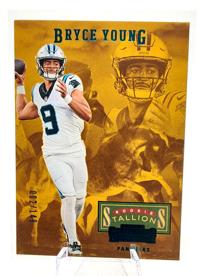 2023 Panini Contenders #3 Bryce Young Rookie Stallions Panthers Teal Foil 02/149