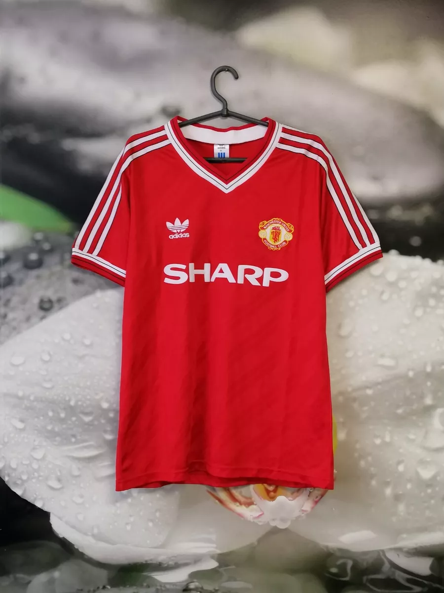 Manchester united fc 1984 adidas cheap originals home jersey