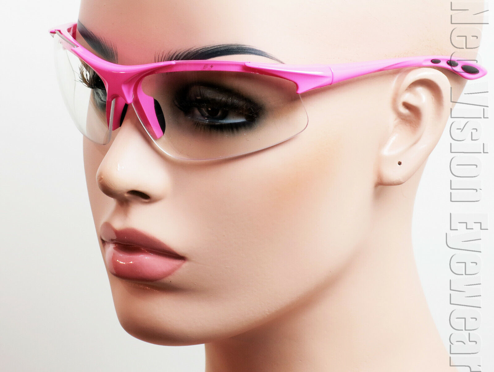 ERB Ella Hot Pink Clear Lens Safety Glasses Womens Z87+