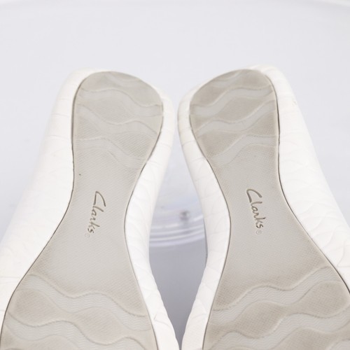 Clarks Womens Adella Stroll Walking Shoe Size 9 Light Gray Sneaker Tennis Casual - 第 12/15 張圖片