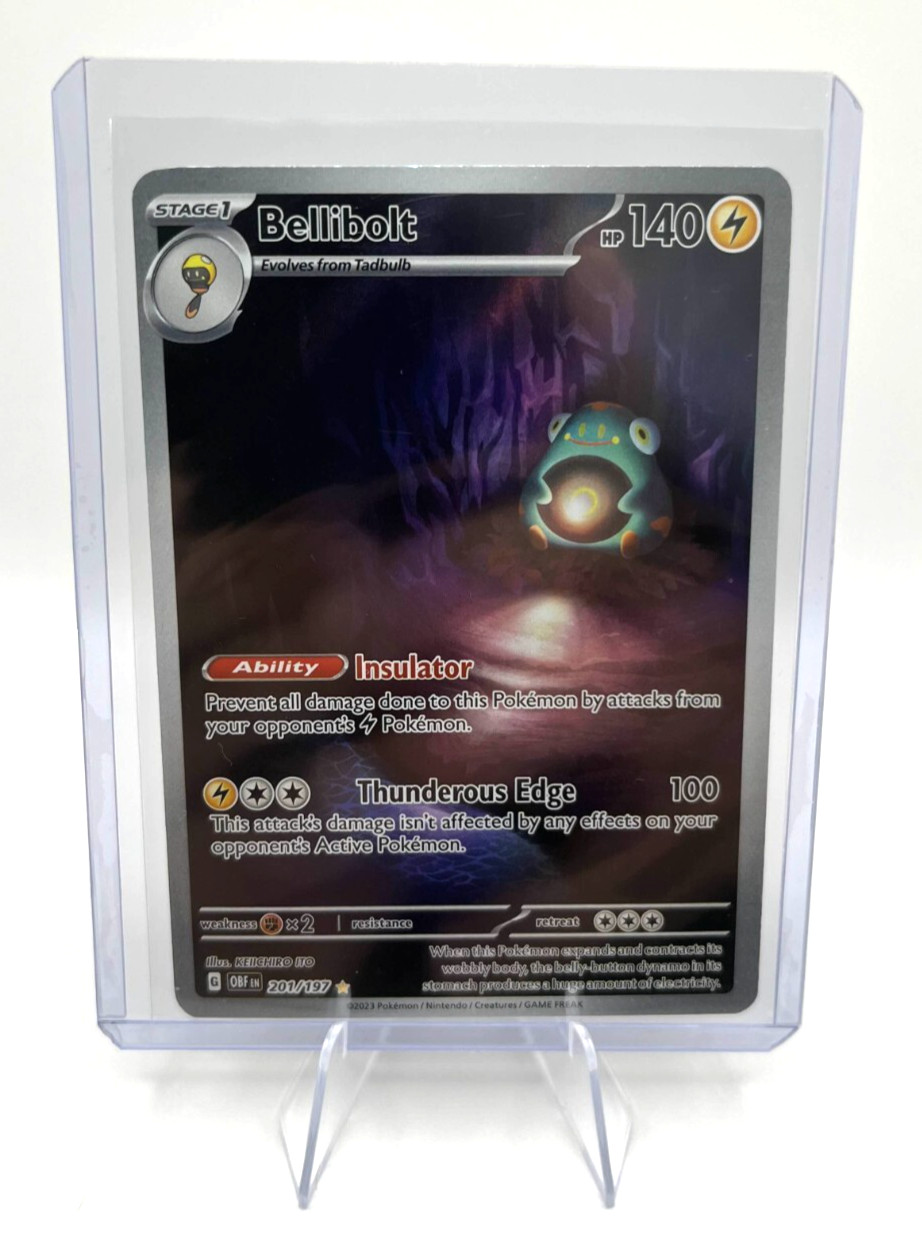 Bellibolt 201/197 Obsidian Flames Holo – Near Mint Pokémon Card