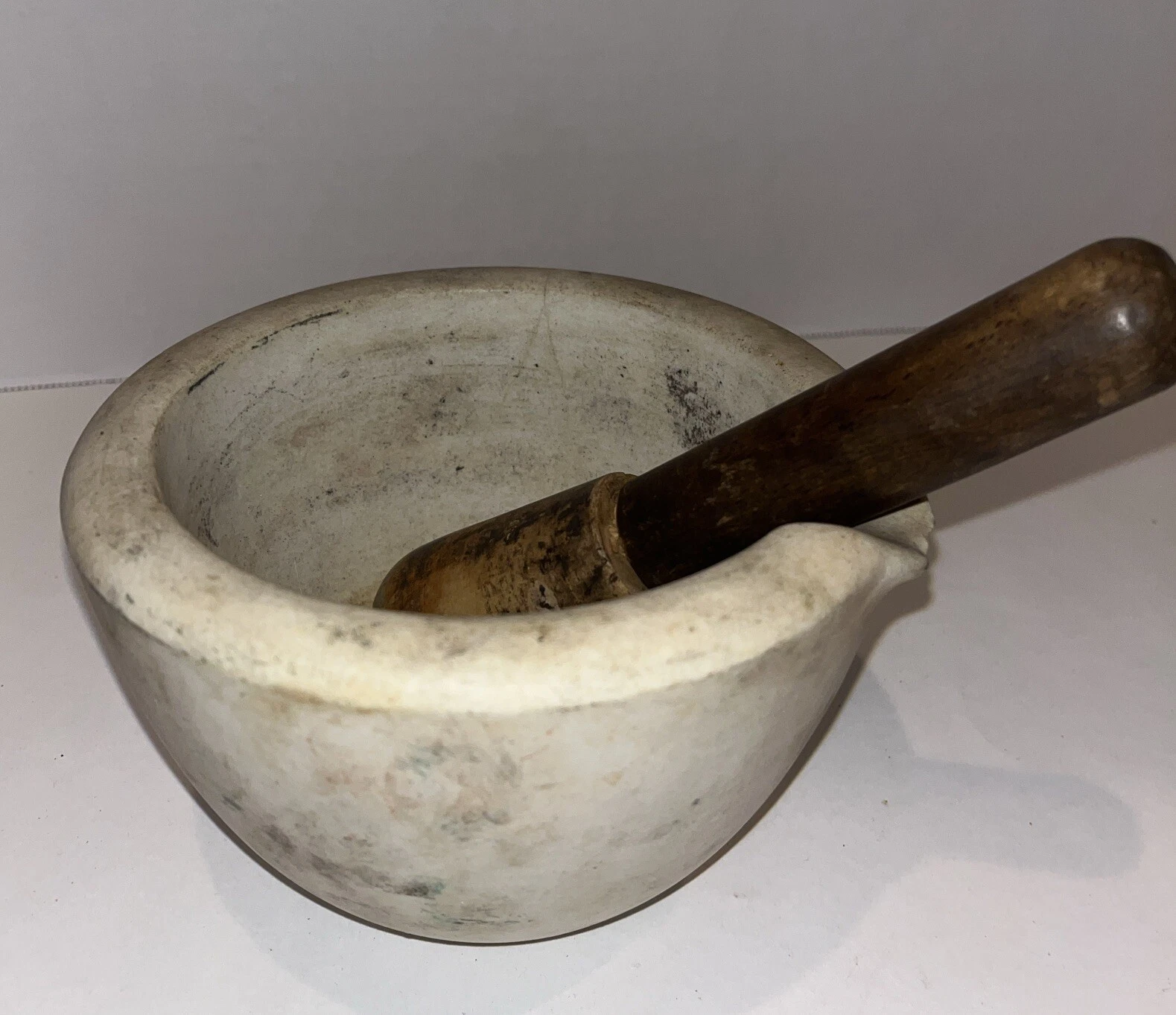 Antique Apothecary Mortal And Pestle Drug Or Spice Grinder