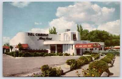Postcard Del Camino Coffee Shop, El Paso Texas Unposted