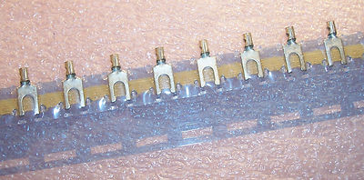QTY (100) 19098-0012 MOLEX FORK SPADE TAP TERMINALS 22-18AWG STUD #6 AA-1190-06T