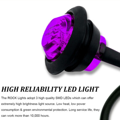 16x LED Rock Purple Underglow Light Offroad Lamp Truck Underbody 16x LED Rock Purple Underglow Light Offroad Lamp Truck Underbody