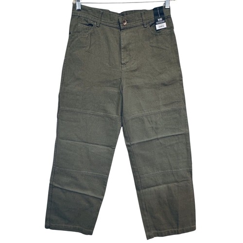 NO BOUNDARIES Canvas Carpenter Hose Herren Grün Artischocke Slouch Grunge NEU 90s - Bild 3 von 9