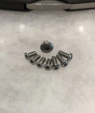 Stainless Steel Screw Set For Cold Steel Code 4 Knife Pivot Scale & Pocket Clip