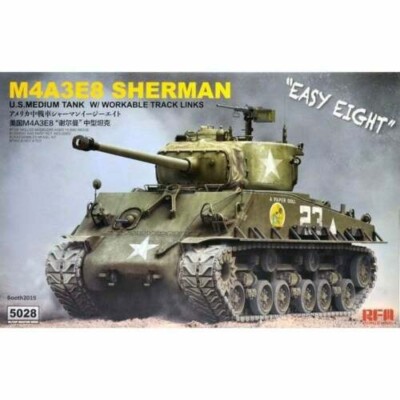 Ryefield Models 1/35 SCALE US M4A3E8 Sherman ''EASY EIGHT'' #5028~NEW in BOX