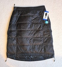 NWT 32 Degrees Heat Women  s Down Puffer Skirt Knee Length Size L Black