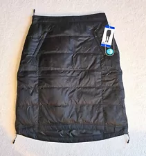 NWT 32 Degrees Heat Women’s Down Puffer Skirt Knee Length Size L Black