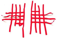 Nerf Bar Netz 4 & 3 f&uuml;r Quad rot z.B. YFM 700 R