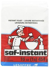 Saf Instant Yeast Red For Baking Cake, Bread And Dough, 1 Pound 1 Pack