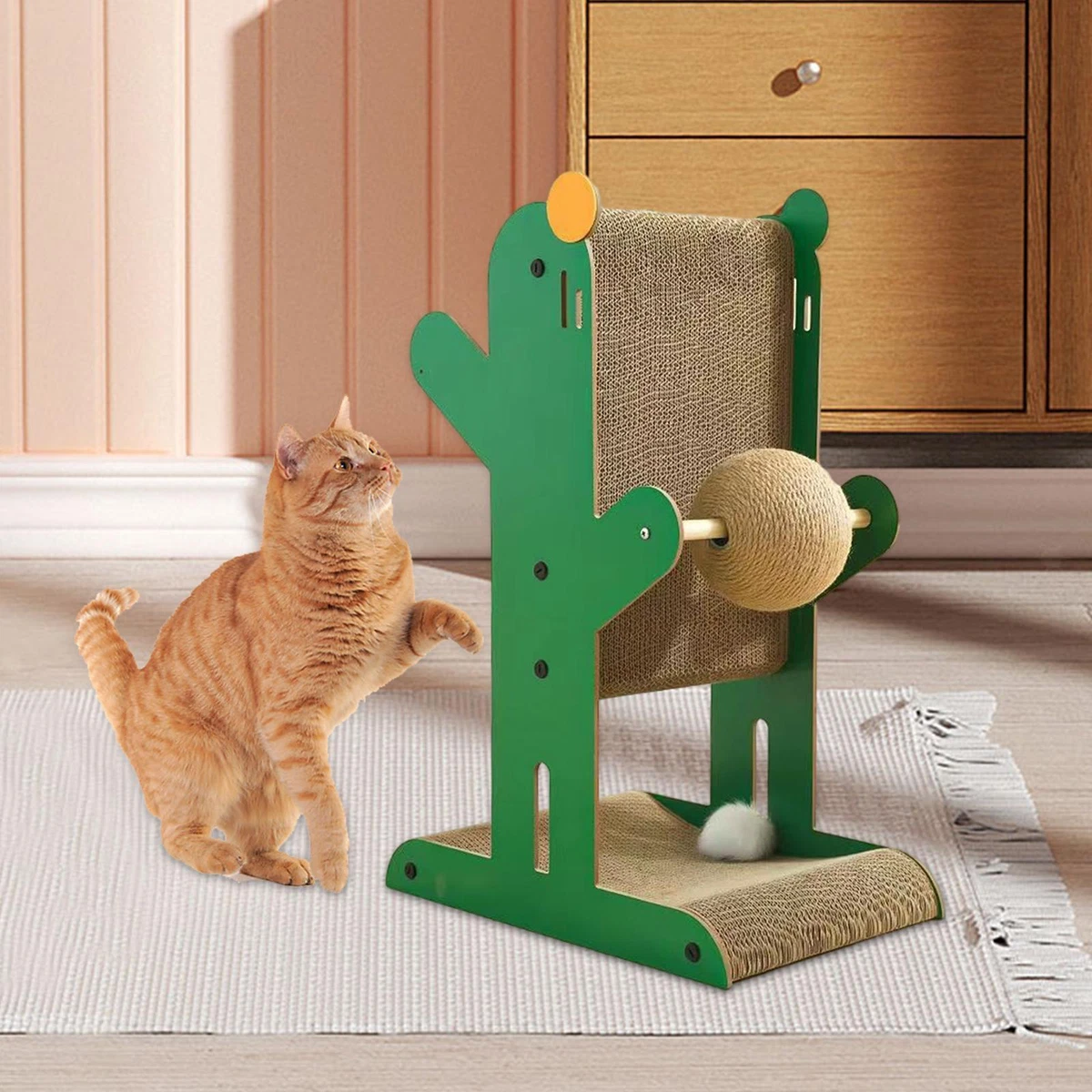 S shaped cat hot sale scratcher