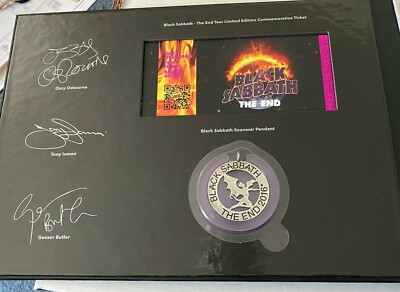 OZZY OSBOURNE - SIGNED - BLACK SABBATH THE END VIP TOUR BOOK